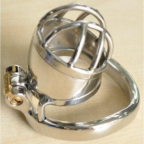 Adult Games Stainless Steel Male Chastity Device Lockable Penis Cage Penis Rings Sleeve Cockring Bondage Sex Toys For Men