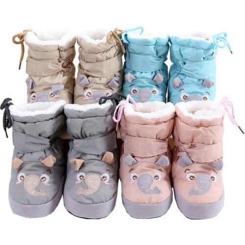 2021 Autumn And Winter Baby Thickened High Tube Cotton Shoes Newborn Soft Sole Plus Velvet Foot Cover Baby High Top Shoe Cover