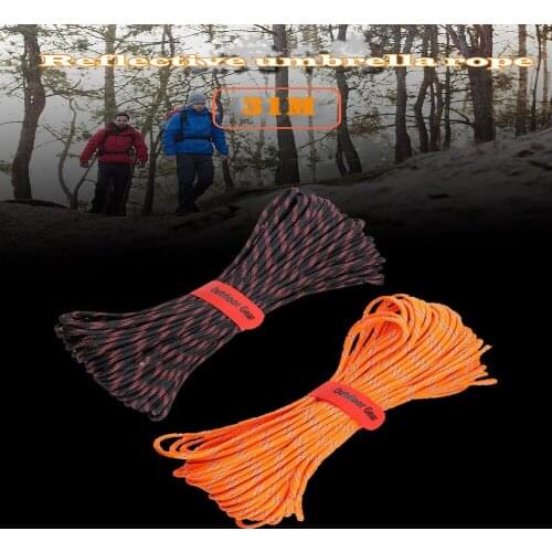 ParacordOutdoor multifunctional 550 military standard EDC tool 10-core reflective umbrella rope rescue emergency