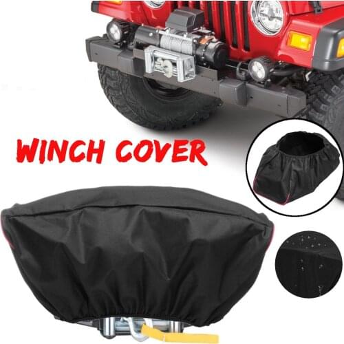 420D Winch Dust-proof Cover 5000LB-13000LB Pound Capacity Range Waterproof Winch Cover Car Accessories