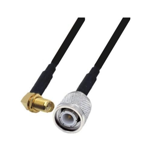 SMA Female Right angle to TNC Male Adapter RF pigtail RG174 Jumper cable