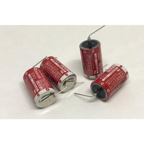 20pcs/lot Maxell ER3 3.6V 1100MAH Horned PLC Battery Lithium Thionyl Chloride Batteries Cell Made in Japan ER 3