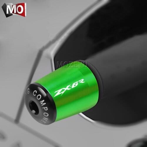 Motorcycle 7/8" 22MM Handlebar Hand Grips Handle Bar End Slider Cap Plug For KAWASAKI ZX6R ZX 6R ZX-6R 2000-2016 2017 2018 2019