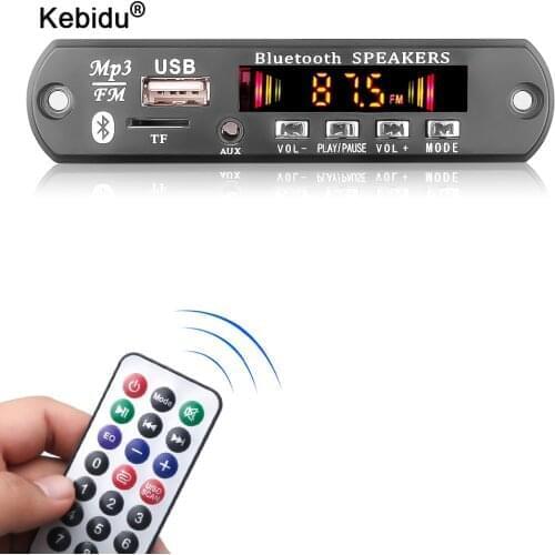 6W/50W Amplifier 5V 12V 18V MP3 Player Decoder Board Bluetooth 5.0 Car FM Radio Module Support FM TF USB AUX Handsfree