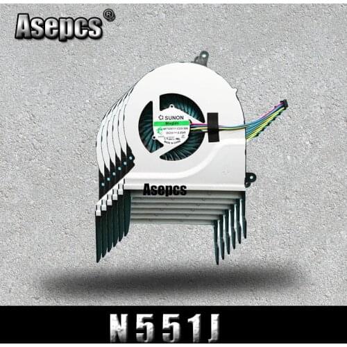 Akemy NewCPU Fan For Asus N551 N551J N551JK N551JM N551JV N551JX N551JK N551JQ G58 G58J cpu cooling fanCooler MF75090V1-C330-S9A