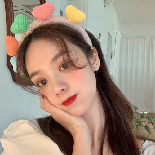 1PC Solid Soft Heart Headband Women Hairbands For Lady Turban Wide Simple Hair Hoop Girls Hair Accessories Headwear