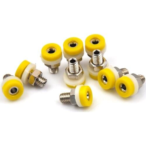 10 Pcs Brass 2mm Banana Socket Jack for 2mm Banana Plug Test Connector 5 Colors