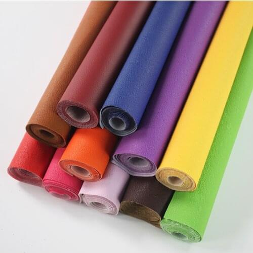 140*50cm Artificial Soft Synthetic Leather For Diy Upholstery Sofa Slipcover Bag Jewelry Sew Craft Fabric Litchi Faux PU Leather