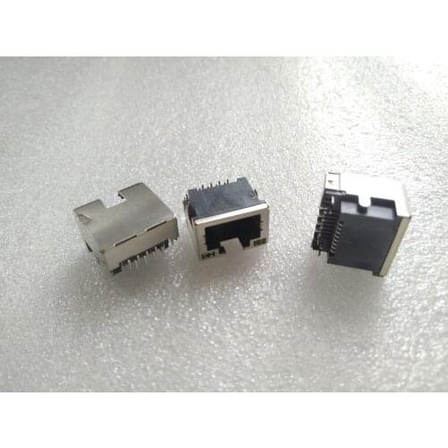 3pcs Sink board 8P8C RJ45 socket, horizontal shield 90 degrees for notebook computers connector