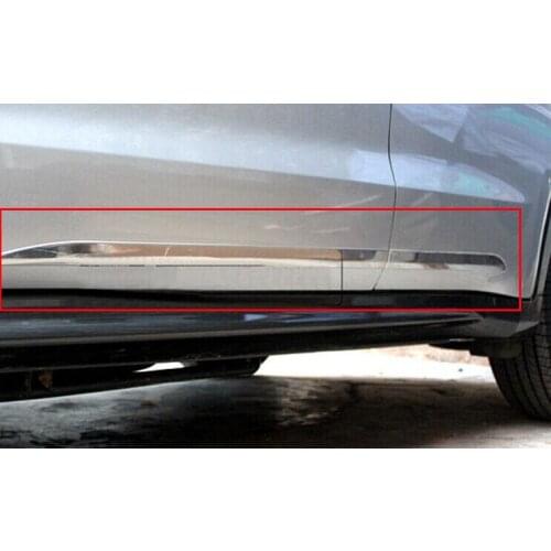 4PCS For Honda hrv car accessories ABS chrome side door body trim for Honda HRV / VEZEL 2014-2016 chrome molding body strips