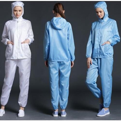 Antistatic clothing Men Work clothes Workshop Pant suit Anti-static Dust-free Women Hoodie