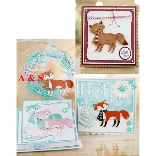 B19 Fox METAL CUTTING DIES Scrapbook card invitation paper craft party decor embossing stencil cutter