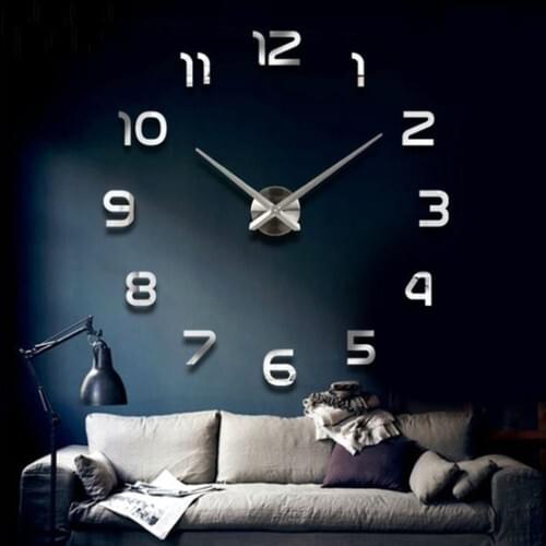 Clock Size 50-150 cm Adjustable 3D special design can be designed From time hours each room home office 2021 modern Wall Clock