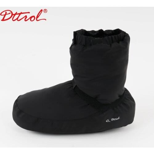 Black/Purple Dance Apparel Girls Ballet Point Warm Shoes Ballet Castle Flo Ballet Dance Warm Boot Ballerina Warm-up Booties