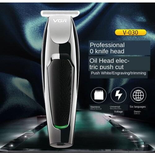 Men Beard Hair Clipper Trimmer Rechargeable Stainless Steel Cutter Head Low Noise Vibration Professional Hair Cutting Machine