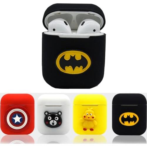 Cartoon Soft Silicone Earphone Case For Apple Airpods Shockproof Protective Cover For Air Pods Accessories Wireless Earphone Box