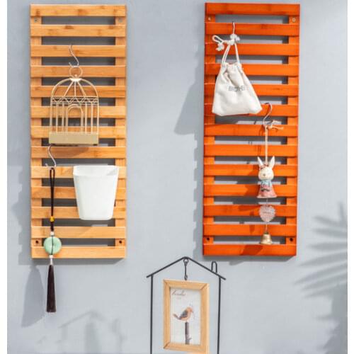 Wall Mount Wood Plant Stand Indoor Plant Flower Pot Stand Plant Display Rack Holder Shelf For Livingroom Office Bedroom