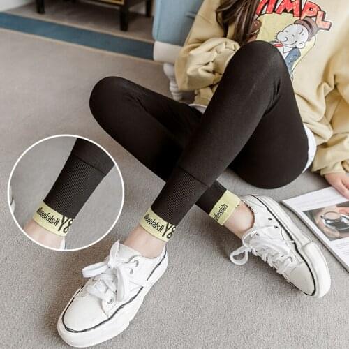 Maternity Clothes 2020 Spring And Autumn New Style Network Red Foot Mouth Lettered Skinny Pants Fashion Mom Pregnant Women Abdom