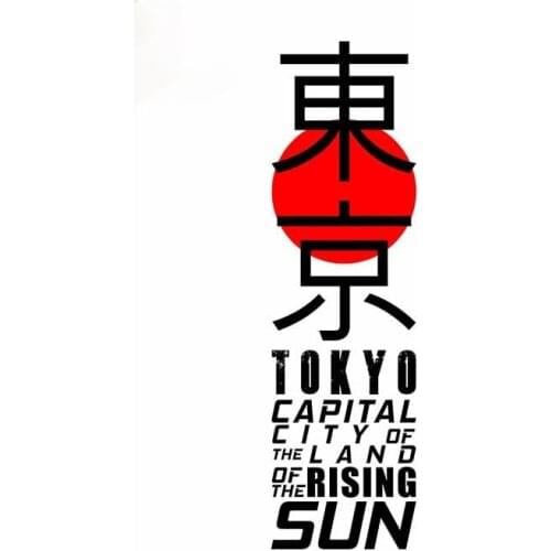 Personality Creative for Japan Tokyo Graffiti Car Sticker Air Conditioner Car Accessories for JDM SUV RV Waterproof Decal