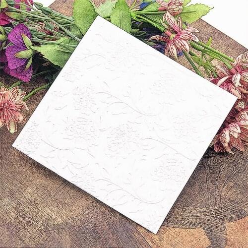 Easter plastic chrysanthemum template craft card making paper card album wedding decoration scrapbooking embossing folder