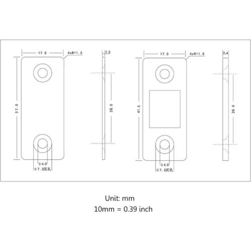 Flat Powerful Door Catches Closer Strong Magnet Catch Latch Stoppers Door Stop for Home Furniture Cabinet Cupboard