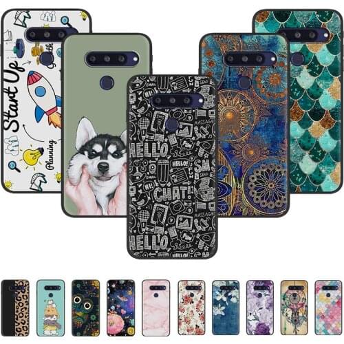 Anti-knock Waterproof Phone Case For LG Q70 For Girls Phone Holder TPU Back Cove For Woman Durable r