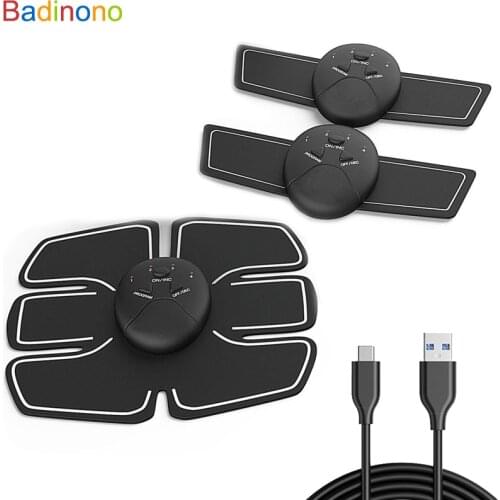 Dropshipping USB charger EMS Abdominal Muscle Stimulator Trainer Electric Cellulite Massager Body Shaping Massage Slim Belt Tool