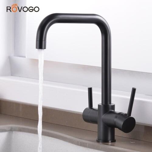 ROVOGO Black Kitchen Faucets