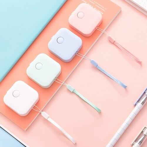 Candy Color Keychain Tape Measure 1.5 Meters Quantity Clothing Size Tape Measure Sewing Tools Accessory Portable
