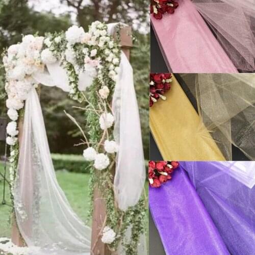 Soft Tulle Roll Mesh Fabric 48cmx5m For Wedding Dress Cloth Netting Mosquito Net Solid Color Soft Pettiskirt Veil Ball 8Z