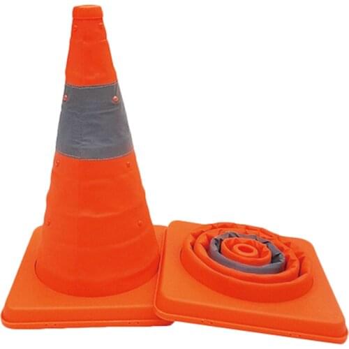 1 Pack 17.7 inch Collapsible Traffic Cones Multi Purpose Pop up Reflective Safety Cone