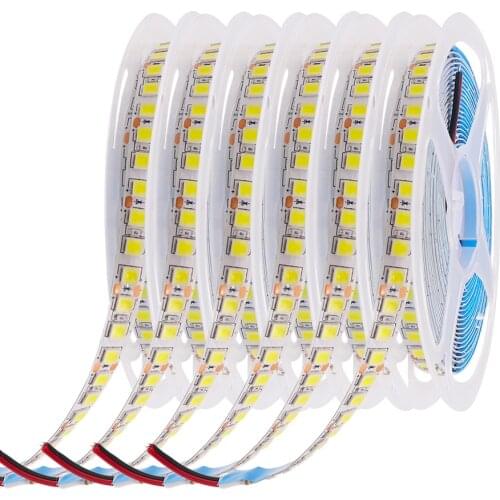 5M LED Strip Light Waterproof Ribbon SMD5054 120Leds/m Tape Diode DC12V 600 LED Lights Stripe White/Warm White/Red/Green/Blue
