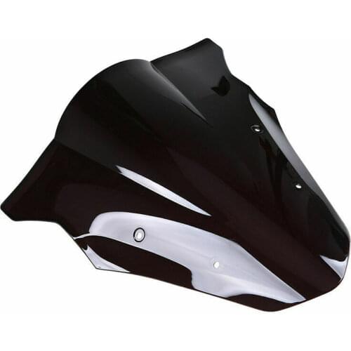 Motorcycle Black Double Bubble Windscreen Windshield Screen ABS Shield Fit For Kawasaki ER6F Ninja 650 2012-2016