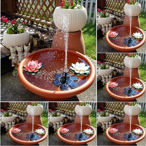 Solar fountain Water Pump Garden Pool Pond Bird Bath Fish Tank Park Indoor Landscape Home Decoration Collector New