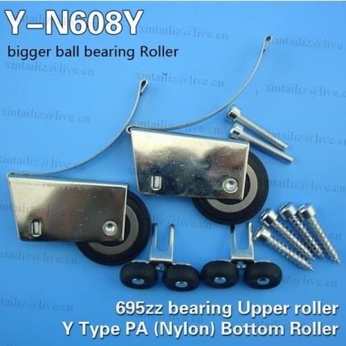 [Y-N608Y]low noise nonstandard bigger bearing cabinet sliding door wheel rollers sliding pulley bearing pulley
