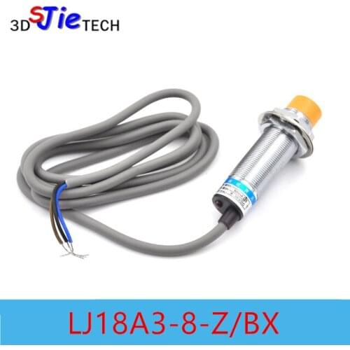 Z Induction Sensor LJ18A3-8-Z/BX 8mm Approach Sensor NPN Proximity, DC 6-36V, 3D Printer Auto Bed Leveling