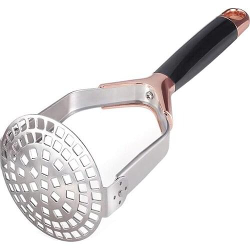 1pc Stainless Steel Potato Masher Silver Foldable Thickened Manual Masher Kitchen Masher Kitchen Gadgets Accessories