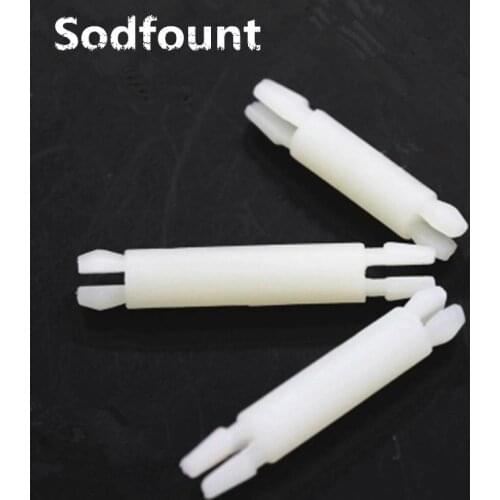 100pcs/lot 3.8mm hole PA66 nylon pcb plate isolation column Push-in double-head plastic PC board isolation column support column