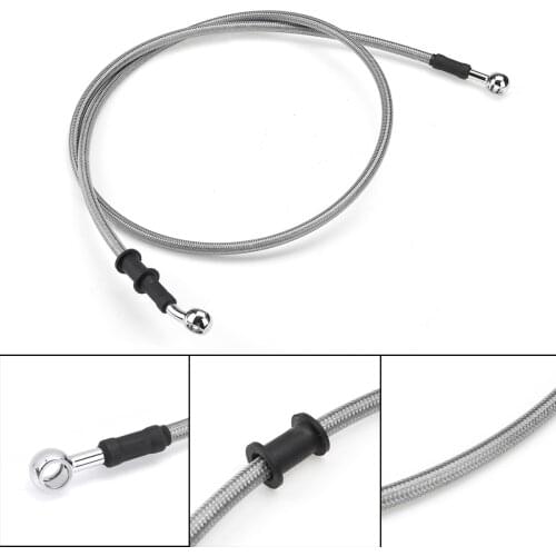 120cm-220cm Universal Motorcycle Braided Brake Clutch Oil Hose Line Pipe Tube Brake Tubing Fit For Yamaha For Suzuki For Harley