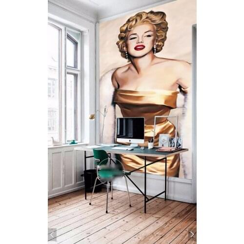 3d room wallpaper custom mural Marilyn Monroe beauty sexy clothing store bedroom background wallpaper wallpaper retro vintage