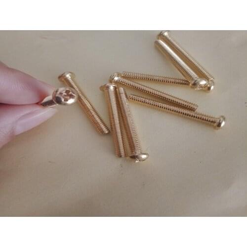 Free delivery GB818 Round head brass Copper screw/Phillips pan head machine screw M2*4 5 6 8 10 12 16 20