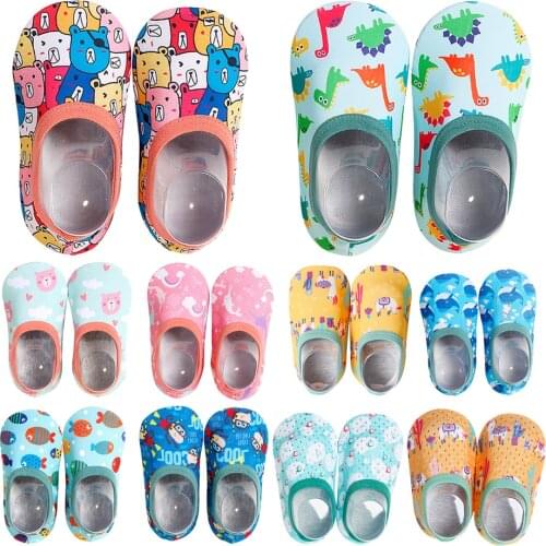 Kids Baby Socks For Toddlers Boy Girl Newborns Anti-slip Crib Shoes Children Stitch Foot Sock Infant Girls Ankle Slipper JYF