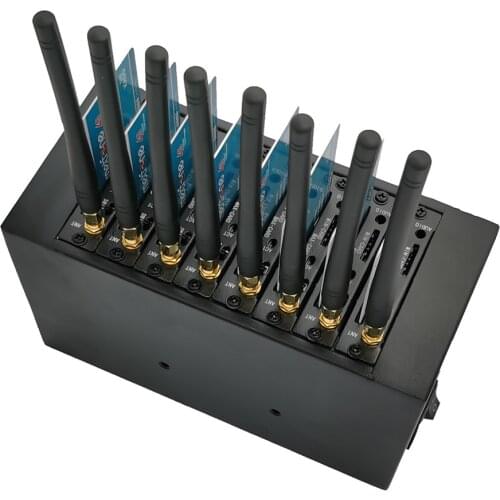 GMS Gateway 2G SIM Card 8 Ports Wireless GSM Network Equipment For Sending Bulk SMS