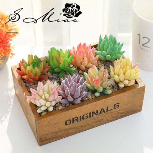 1pc Artificial Simulation Succulents Plants Accessories Fashion Succulents Plant Potted DIY Home Office Desk Dining Accessories