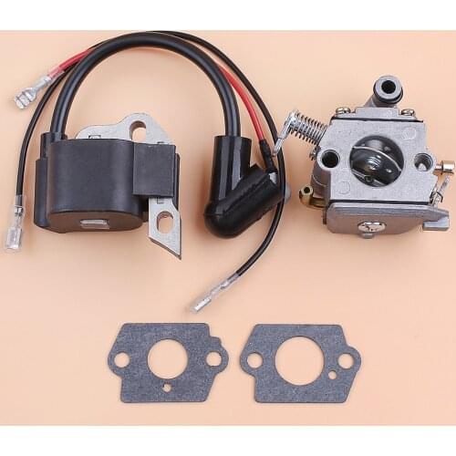 Carby Carburetor & Ignition Coil Kit For Stihl 017 018 MS170 MS180 MS 170 180 Chainsaw 1130 120 0608 / 1130 400 1302 Aftermarket