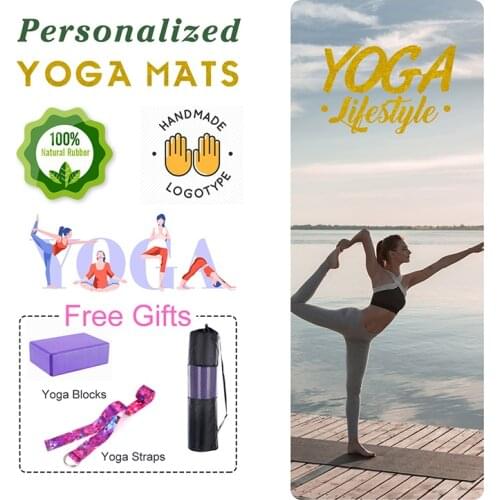 DIY Photo Customized Yoga Mats 1.5mm Thickess Folding Rubber Fitness Pilates Non-slip Tapete Design Your Personalized Yoga Mat