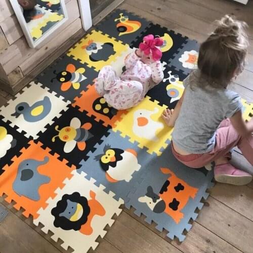 Baby EVA Foam Puzzle Play Mat Interlocking Game Exercise Gym Floor Pad For Children Kids eva mat 18pcs/set ,30cmx30cm