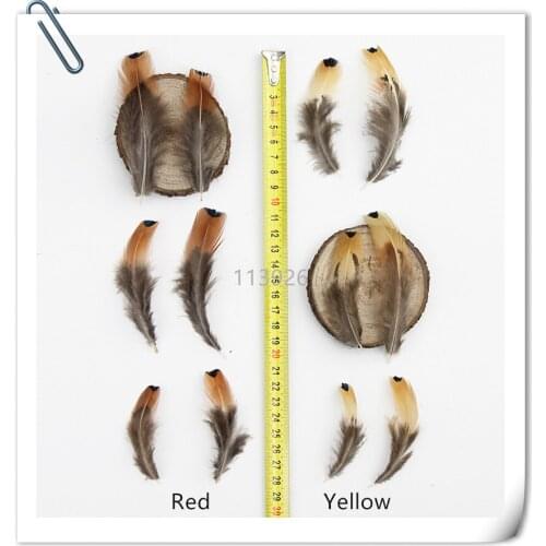 6-10cm small yellow Pheasant Feather natural pheasant tail feathers For Home/party stage decoration indian feather headdress