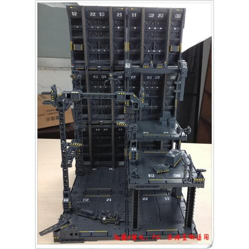 CG Gundam PG Hangar Domain base Scenario building action figure model , 2A2BFG e2d2 combination