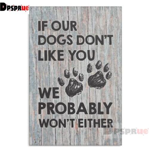 Dpsprue Full Square/Round Drill 5D DIY Diamond Painting "Text" Diamond Embroidery Cross Stitch 3D Decor Gift DF139